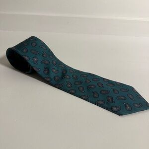 Bert Pulitzer Teal Paisley Men's Tie